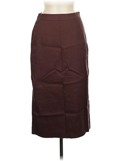 Pre-owned Ann Taylor Casual Skirt In Burgundy