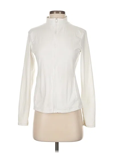 Pre-owned Beyond Yoga Track Jacket In White