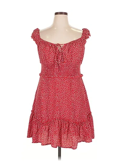 Pre-owned Unbranded Casual Dress In Red