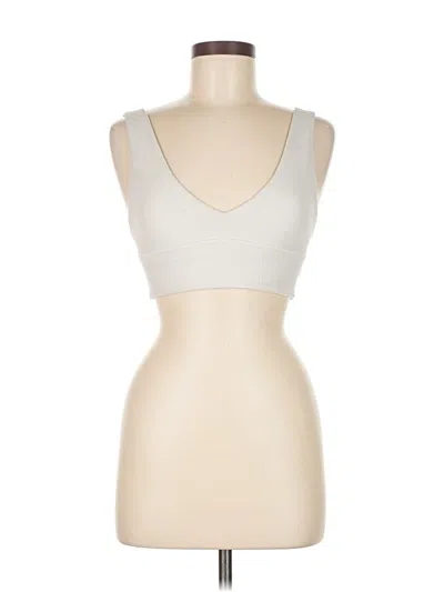 Pre-owned Lululemon Athletica Sports Bra In White