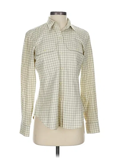 Pre-owned Polo Ralph Lauren Long Sleeve Button Down Shirt In White