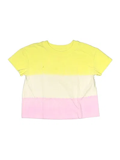 Pre-owned Cat & Jack Kids' Short Sleeve T-shirt In Yellow