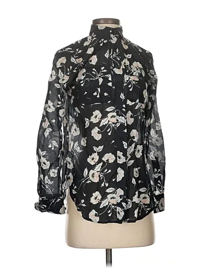 Pre-owned Polo Ralph Lauren Long Sleeve Blouse In Black