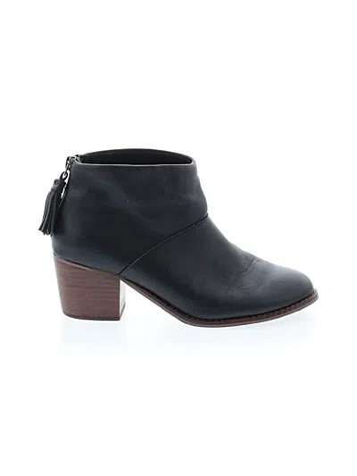 Pre-owned Toms Ankle Boots In Black