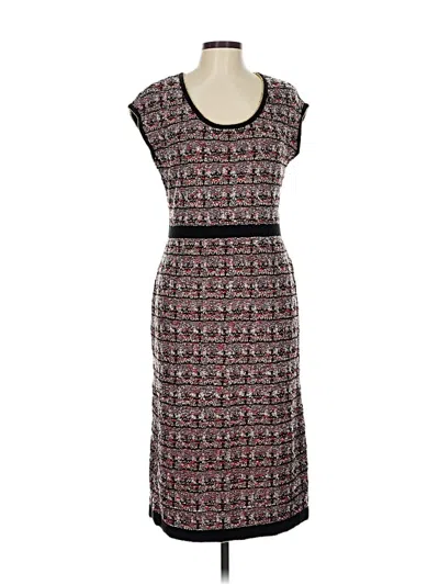 Pre-owned Eva Mendes By New York & Company Casual Dress In Gray