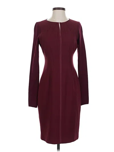 Pre-owned Elie Tahari Cocktail Dress In Burgundy