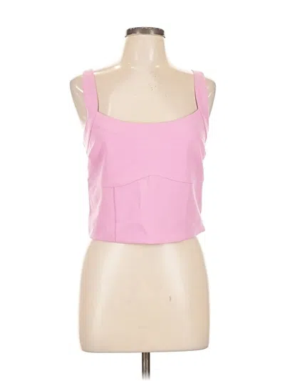 Pre-owned Abercrombie & Fitch Sleeveless Top Pink Strapless Neckline Tops