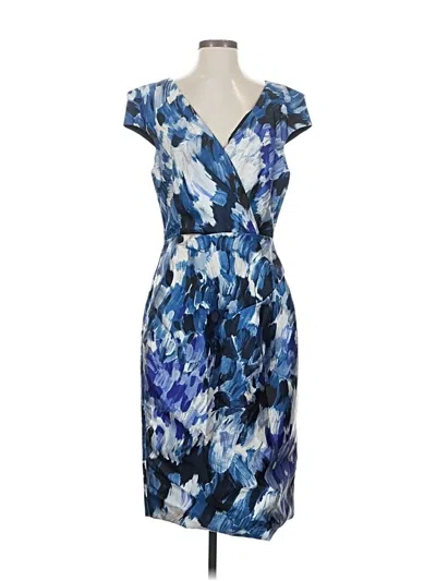 Pre-owned Lela Rose Cocktail Dress In Blue