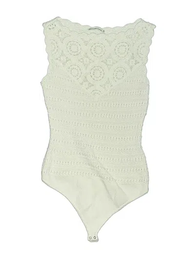 Pre-owned Abercrombie & Fitch Bodysuit In White