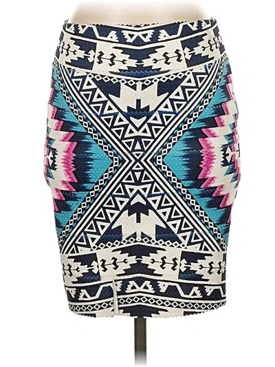 Pre-owned Xhilaration Casual Skirt In Blue