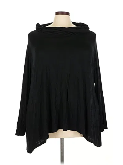 Pre-owned Logo By Lori Goldstein Long Sleeve Blouse In Black