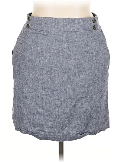 Pre-owned Ann Taylor Factory Casual Skirt In Gray