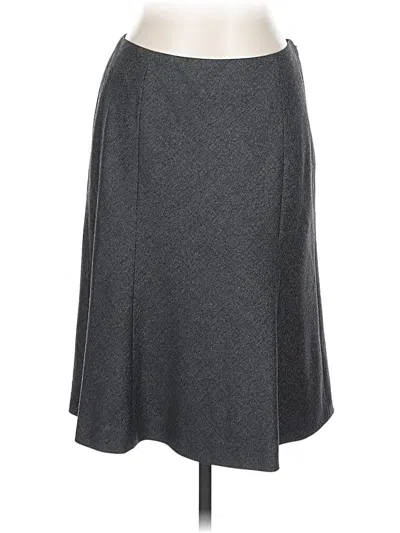 Pre-owned Ann Taylor Formal Skirt In Gray