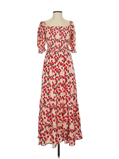 Pre-owned Betsey Johnson Casual Dress In Red