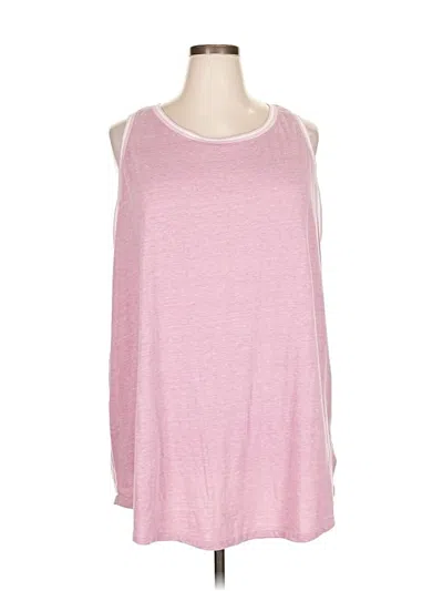 Pre-owned Torrid Long Sleeve Top Pink Cold Shoulder Neckline Tops