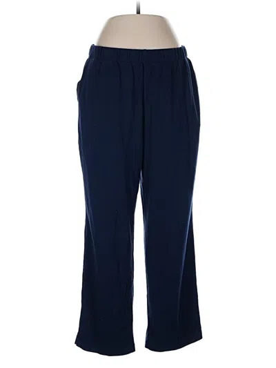 Pre-owned Lands' End Casual Pants In Blue