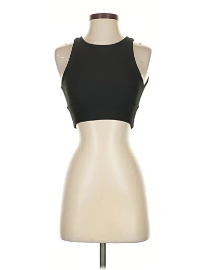 Pre-owned Becca Tank Top Black Halter Neckline Tops