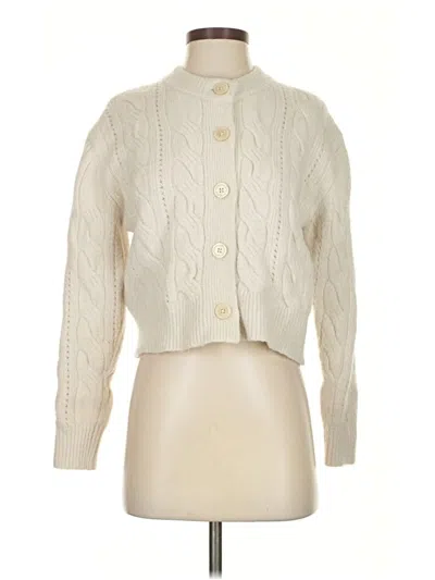 Pre-owned Future Collective Cardigan Sweater In White