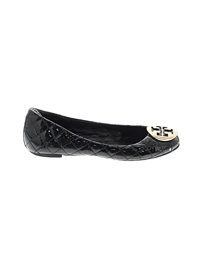 Pre-owned Tory Burch Flats In Black