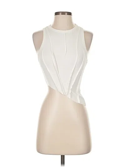 Pre-owned Princess Polly Sleeveless T-shirt In White