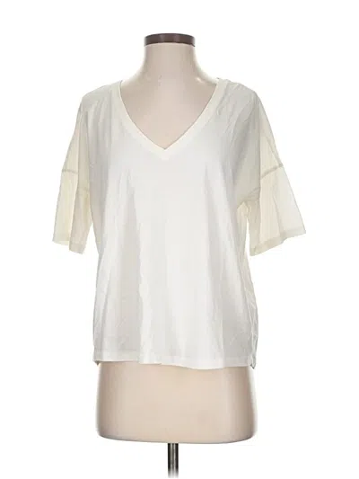 Pre-owned Allsaints Short Sleeve T-shirt In White