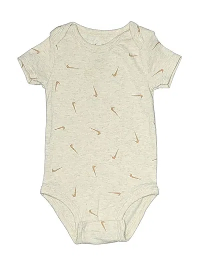 Pre-owned Nike Babies' Short Sleeve Onesie In Gold