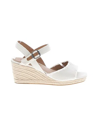 Pre-owned Lucky Brand Wedges In White
