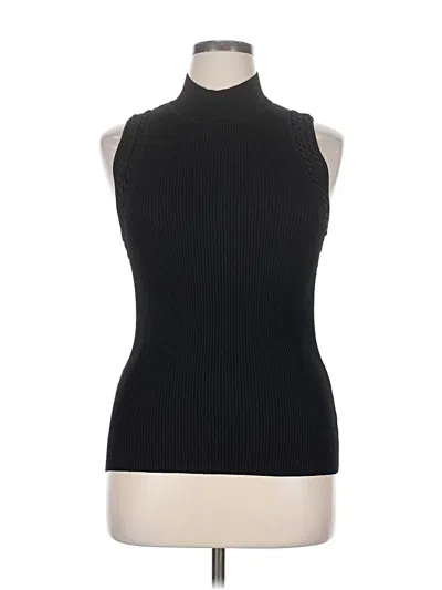 Pre-owned White House Black Market Sweater Vest In Black