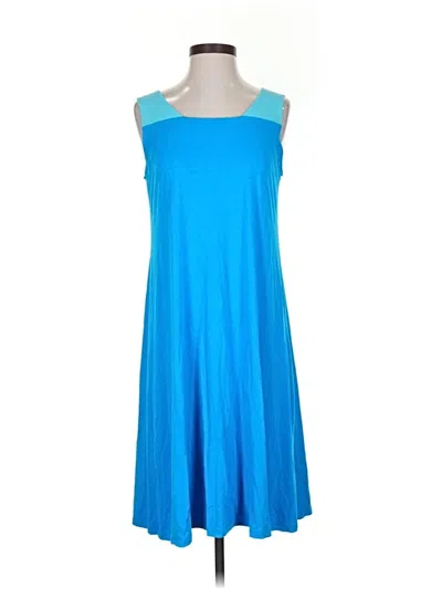 Pre-owned Eileen Fisher Casual Dress In Blue