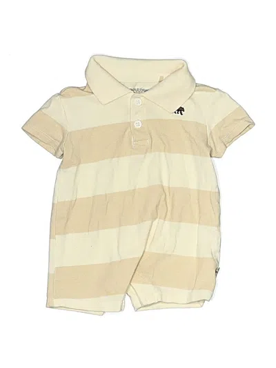 Pre-owned Bearpaw Babies' Short Sleeve Outfit In White
