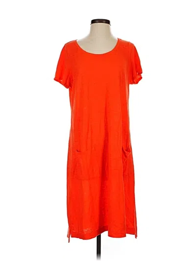 Pre-owned Eileen Fisher Casual Dress In Orange