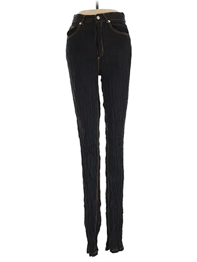 Pre-owned Zara Casual Pants In Black
