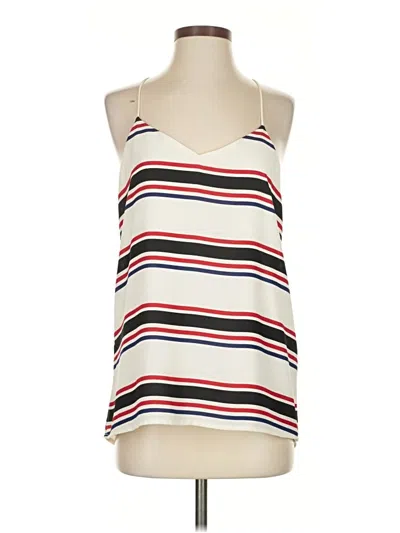 Pre-owned Express Sleeveless Top Ivory Halter Neckline Tops In White