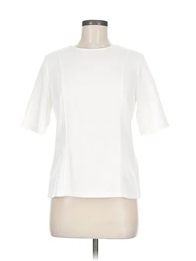 Pre-owned Banana Republic Factory Store Short Sleeve T-shirt In White