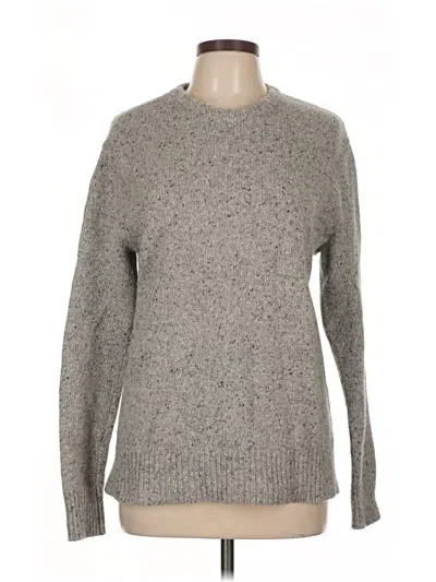 Pre-owned Madewell Wool Pullover Sweater In Gray