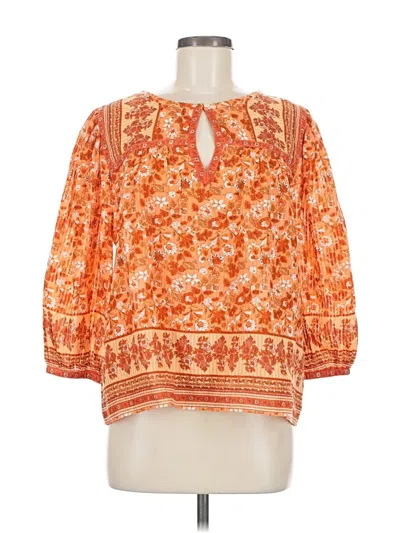 Ann Taylor Loft 3/4 Sleeve Blouse In Orange