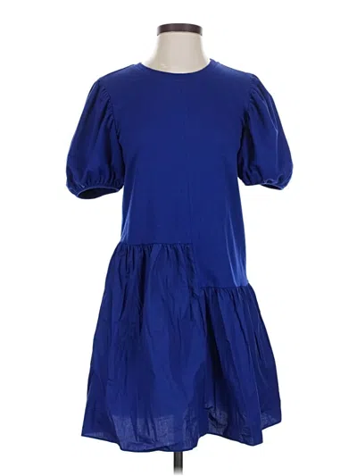 Pre-owned English Factory Casual Dress In Blue