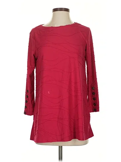 Pre-owned Ali Miles 3/4 Sleeve T-shirt In Red