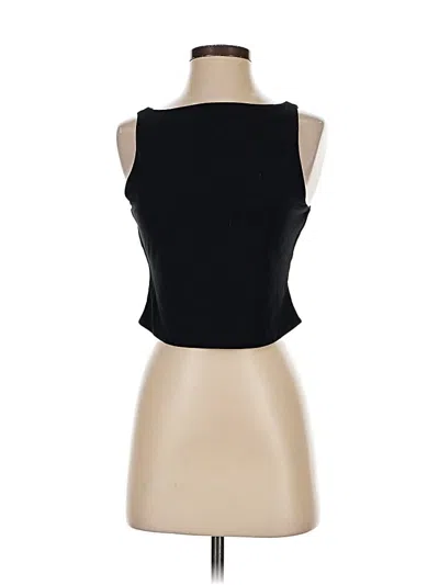 Pre-owned Aday Tank Top Black Strapless Neckline Tops