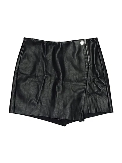 Pre-owned Zara Skort In Black