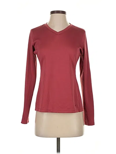 Pre-owned Rei Long Sleeve T-shirt In Burgundy