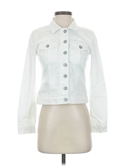 Pre-owned Kut From The Kloth Denim Jacket In White