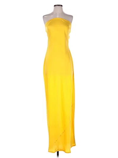 Pre-owned Asos Design Cocktail Dress In Yellow