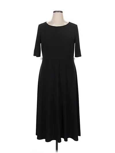 Pre-owned Kasper Casual Dress In Black