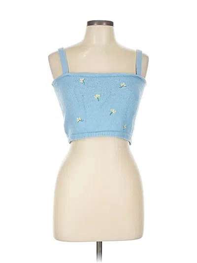 Pre-owned Witty Fox Sweater Vest In Blue