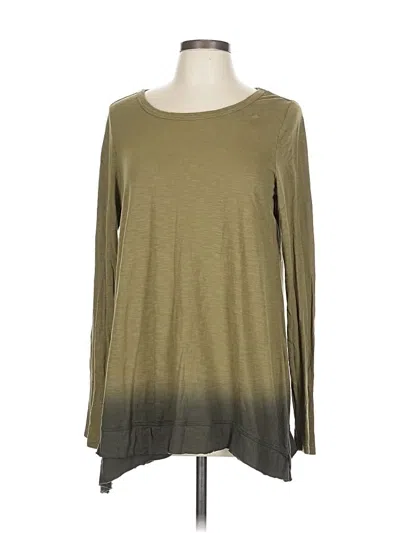 Pre-owned Wonderly Long Sleeve T-shirt In Green