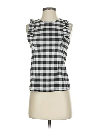 Pre-owned Ann Taylor Sleeveless Blouse In Gray