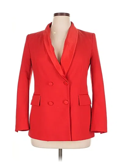 Pre-owned Zara Blazer Jacket In Red