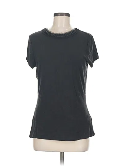 Pre-owned Ted Baker Short Sleeve Top Gray Crew Neck Tops
