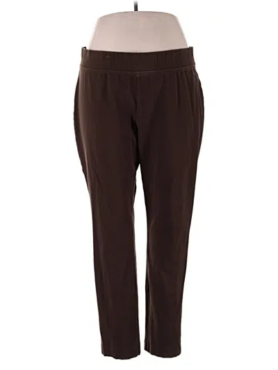 Pre-owned Lands' End Casual Pants In Brown